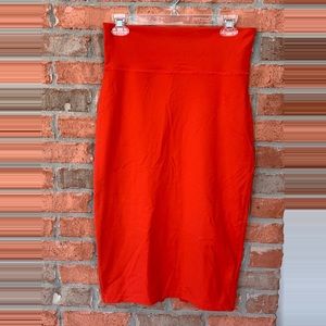 Bebe red pencil skirt